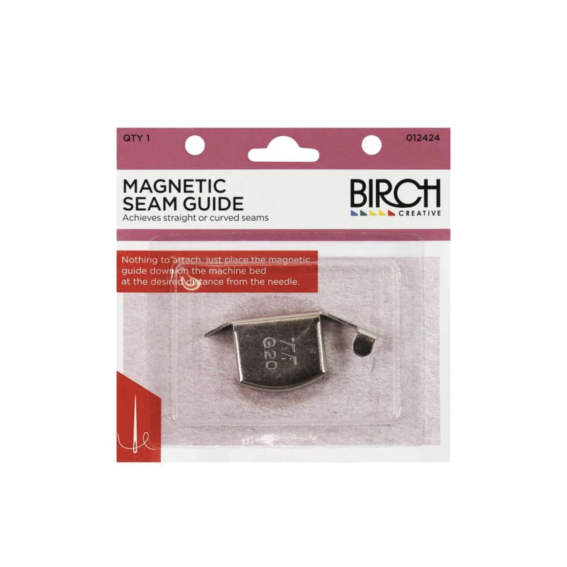 Magnetic Seam Guide Birch Silver Curve Straight Tucks Sewing Machine Accessories