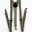 Mens Adjustable Cream & Black Striped Patterned Suspenders