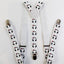 Mens Adjustable Headphones Patterned Suspenders