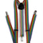 Mens Adjustable Mens Adjustable Multicoloured Rainbow Striped Patterned Suspenders