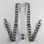 Mens Adjustable Piano Keys Patterned Suspenders