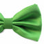 Mens Apple Green Plain Coloured Checkered Bow Tie
