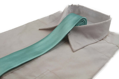 Mens Arctic Blue 5cm Skinny Plain Neck Tie