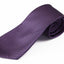 Mens Aubergine Dark Purple & Black Striped 10cm Neck Tie