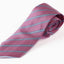 Mens Baby Pink & Baby Blue Striped Patterned 8cm Neck Tie