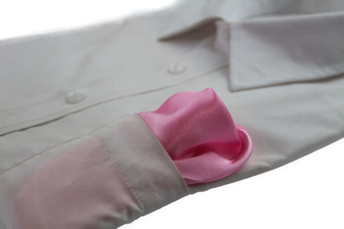 Mens Baby Pink Pocket Square