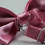 Mens Baby Pink Solid Plain Colour Bow Tie