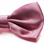 Mens Baby Pink Solid Plain Colour Bow Tie