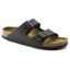 Mens Birkenstock Arizona Birko-Flor Black Slip On Sandals