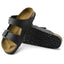 Mens Birkenstock Arizona Birko-Flor Black Slip On Sandals