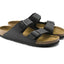 Mens Birkenstock Arizona Birko-Flor Black Slip On Sandals