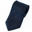 Mens Black & Blue Mini Polka Dot Patterned 8cm Neck Tie