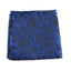 Mens Black & Blue Paisley Silk Pocket Square