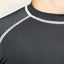 Mens Black Compression Long Sleeve Gym Sports Training Running Muscle Tee Top