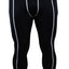 Mens Black Compression Tights Gym Running Bike Cycling Training Pants