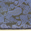 Mens Black & Dark Purple Paisley Silk Pocket Square
