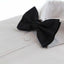 Mens Black Disco Shine Checkered Patterned Bow Tie