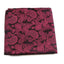 Mens Black & Maroon Paisley Silk Pocket Square