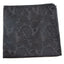Mens Black Paisley Silk Pocket Square