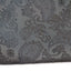 Mens Black Paisley Silk Pocket Square