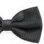 Mens Black Polka Dot Patterned Bow Tie