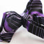 Mens Black & Purple Patterned Bow Tie