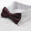 Mens Black, Red & Pink Patterned Bow Tie