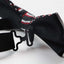 Mens Black, Red & Silver Striped Patterned Bow Tie