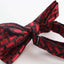 Mens Black & Red Tetris Patterned Bow Tie