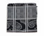 Mens Black, Silver & White Paisley Silk Pocket Square