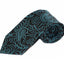 Mens Black & Turquoise Mixed Patterned 8cm Neck Tie
