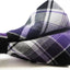Mens Black, White & Purple Patterned Cotton Bow Tie