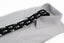 Mens Black & White Skulls 5cm Skinny Neck Tie