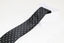 Mens Black With White Polka Dots Patterned 8cm Neck Tie