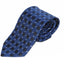 Mens Blue & Black Squares Patterend 8cm Neck Tie