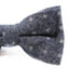 Mens Blue Denim With White Dots Cotton Bow Tie & Pocket Square Set
