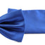 Mens Blue Plain Coloured Checkered Bow Tie & Matching Pocket Square Set