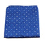 Mens Blue Small Polka Dot Silk Pocket Square