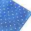 Mens Blue Small Polka Dot Silk Pocket Square