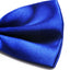 Mens Blue Solid Plain Colour Bow Tie
