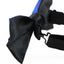Mens Blue Two Tone Layered Bow Tie