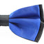 Mens Blue Two Tone Layered Bow Tie