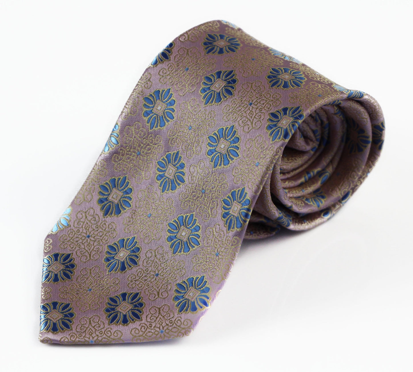 Mens Blush Fancy Patterned 8cm Neck Tie