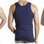 Mens Bonds 3 Pack White Navy Chesty Singlets Mens Singlet - Plus Size 24 26 28