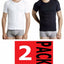 Mens Bonds Cotton Raglan 2 Pack Crew / V Neck T Shirt Tee