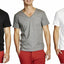 Mens Bonds Standard Black White Grey Blue V Neck Top Tshirt Casual T Shirt Tee
