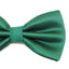 Mens Bottle Green Plain Coloured Checkered Bow Tie