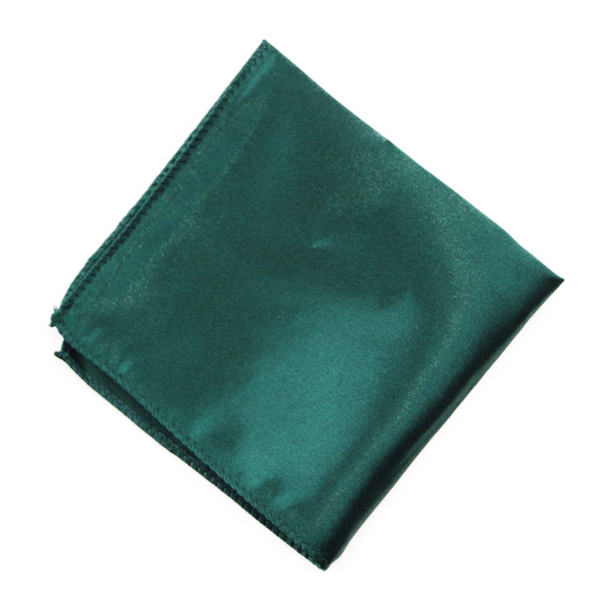 Mens Bottle Green Pocket Square