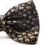 Mens Brown Floral Patterned Bow Tie