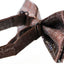 Mens Brown Sparkly Glitter Patterned Bow Tie